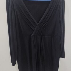 Chico's Classic Black Knit Top, Size 1